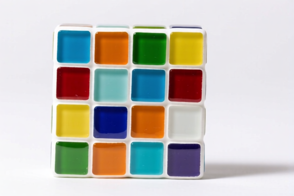 Colored Glass Mosaic Blocks