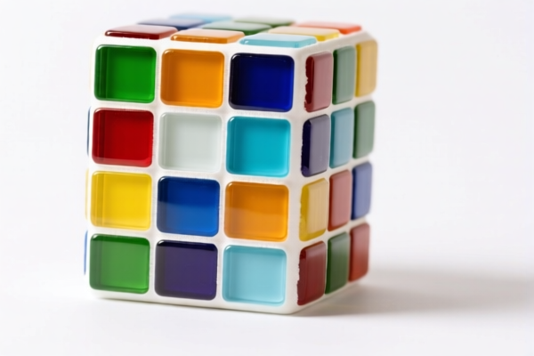 Colored Glass Mosaic Blocks