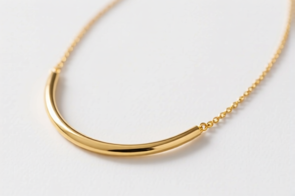 Simple gold necklaces