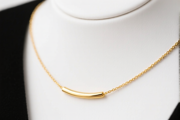 Simple gold necklaces