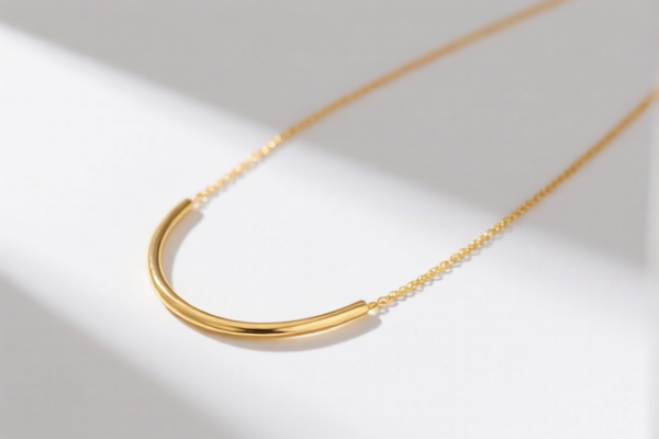 Simple gold necklaces