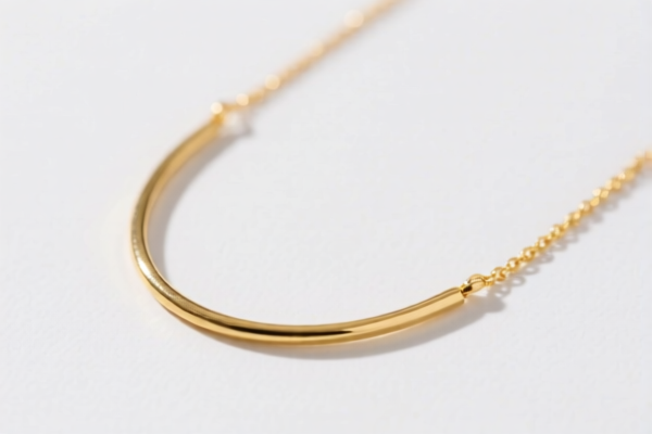 Simple gold necklaces