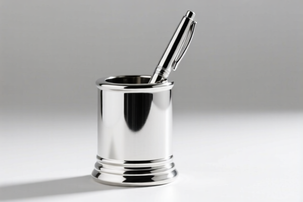 Solid Silver Pen Holder