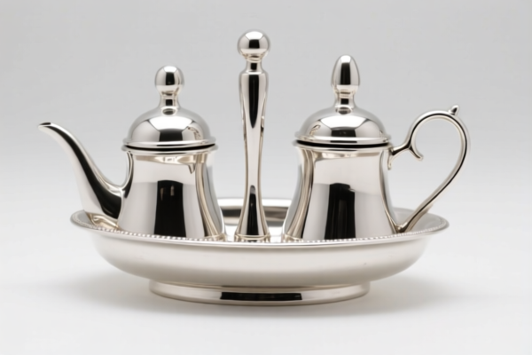 Silver Plated Condiment Bottles