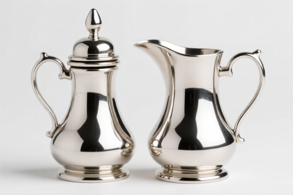 Silver Plated Condiment Bottles
