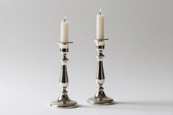 Silver candlesticks