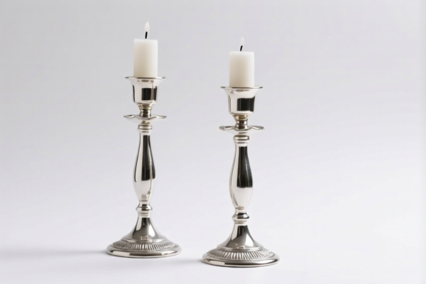 Silver candlesticks