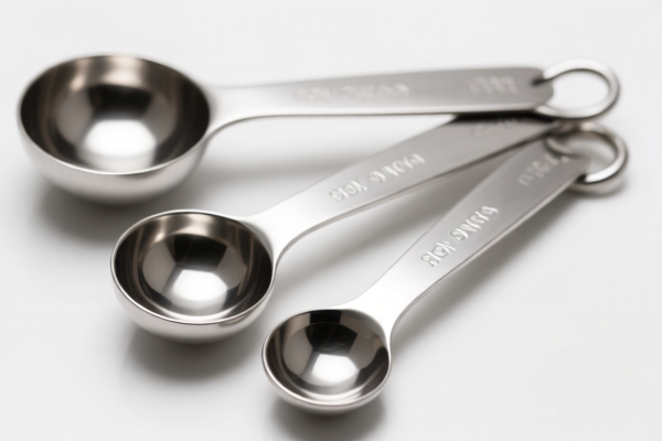 Silver measuring spoons