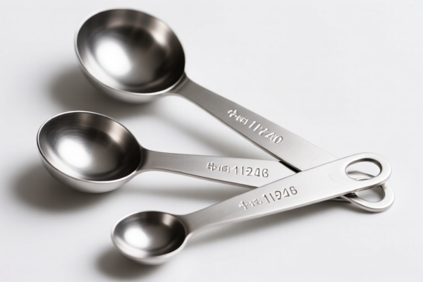 Silver measuring spoons
