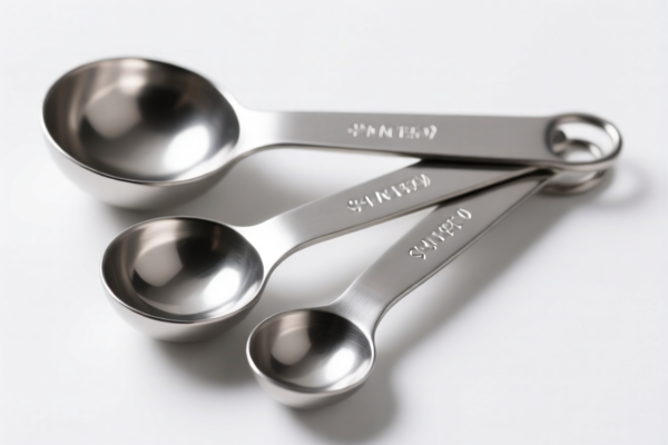 Silver measuring spoons