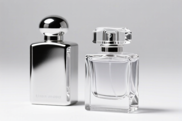 Silver perfume bottles