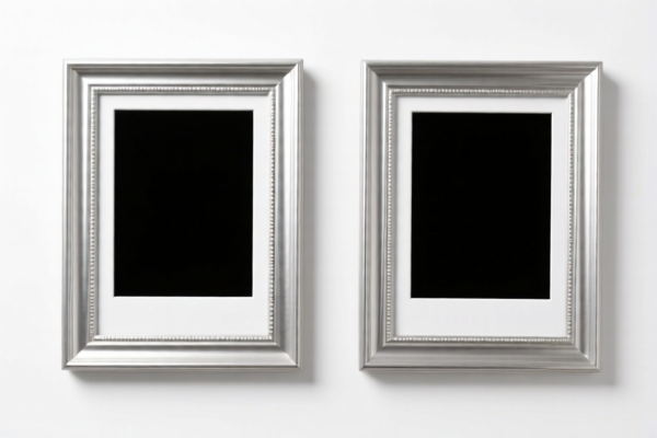 Silver photo frames