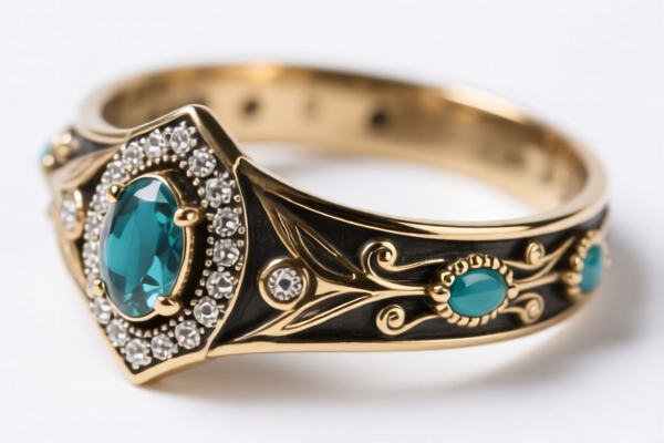 Metal clad with precious metal handicrafts