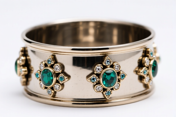 Metal clad with precious metal ornaments