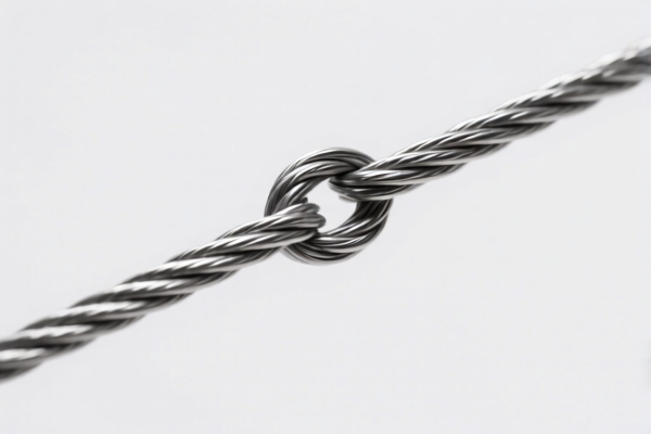 Steel wire guy rope