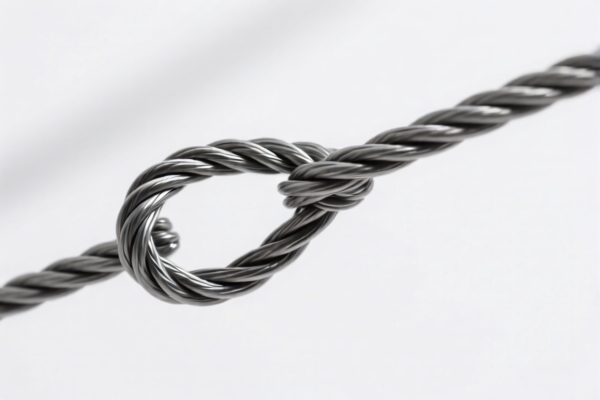 Steel wire guy rope