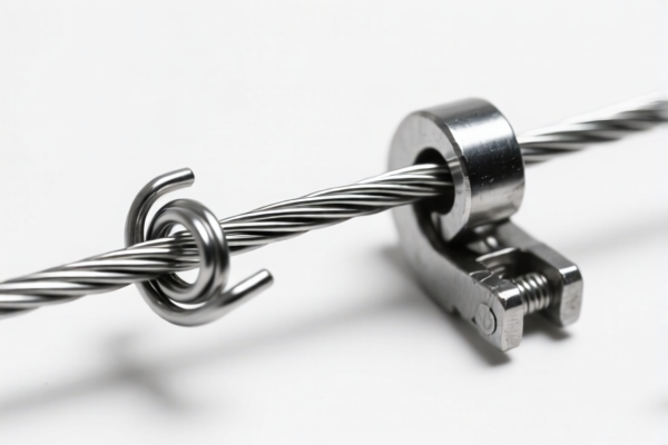 Steel wire with clamps