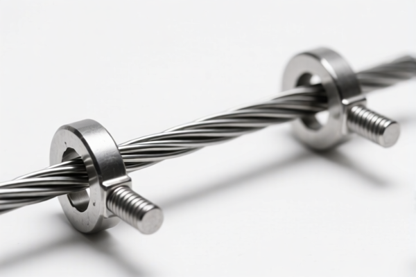 Steel wire with clamps