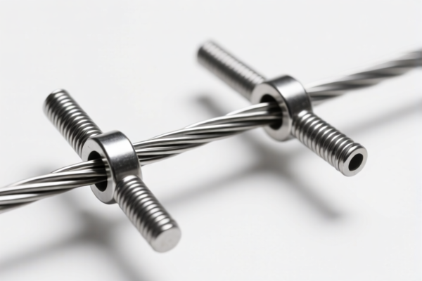 Steel wire with clamps