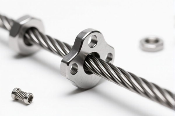 Steel wire with fittings