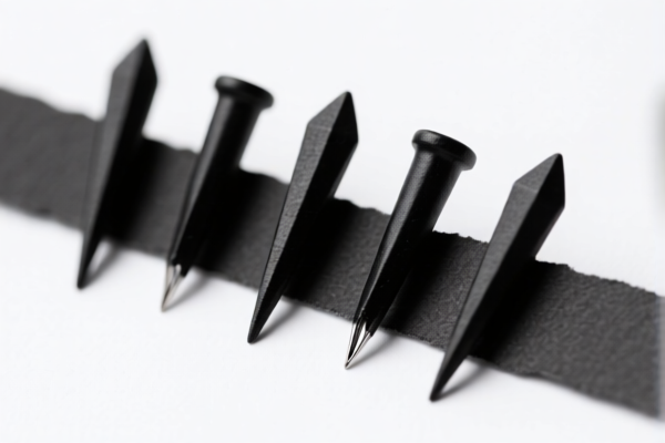 Blackened Paper Strip Nails