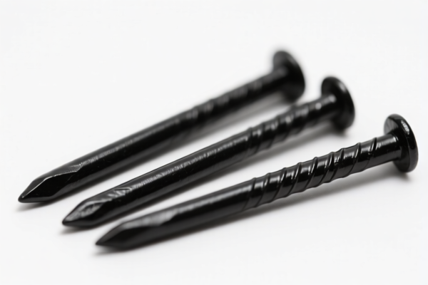 Vinyl Coated Black Iron Nails