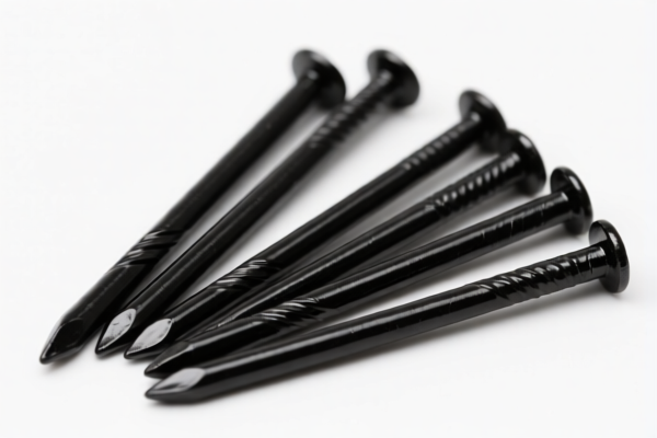 Vinyl Coated Black Iron Nails