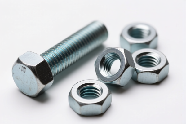 Steel Round Head Bolts and Matching Nuts