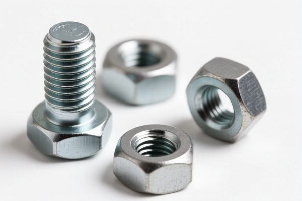 Steel Round Head Bolts and Matching Nuts