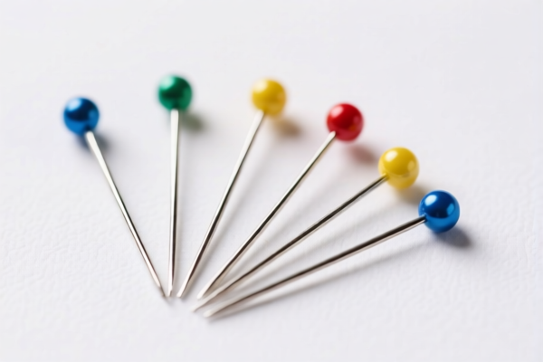 Colored pins