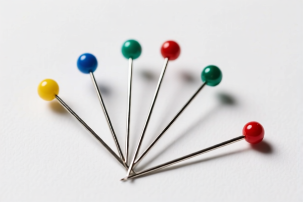 Colored pins