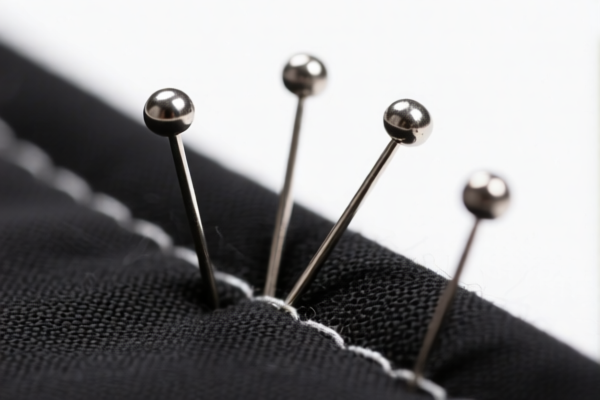 Iron pins for fabric fixing