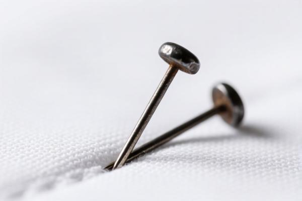 Iron pins for fabric fixing