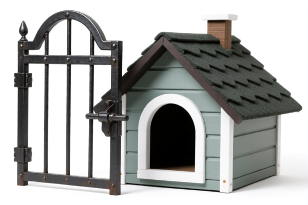 Iron or Steel Pet House Gate