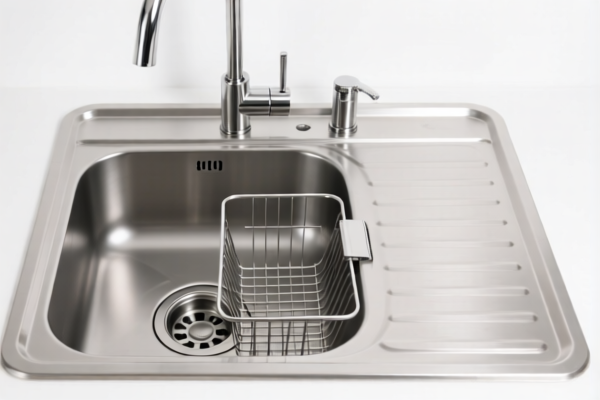 Stainless Steel Kitchen Sink with Drain Basket