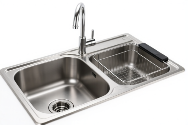 Stainless Steel Kitchen Sink with Drain Basket