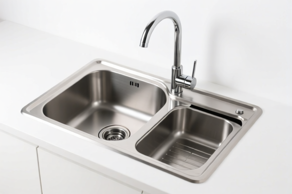 Stainless Steel Sink with Storage