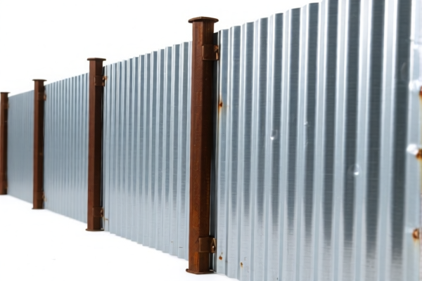 Corrugated Iron Fence Posts with Base
