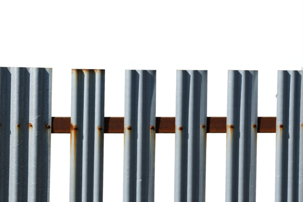 Corrugated Iron Fence Posts with Base