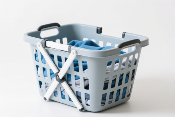 Folding laundry basket