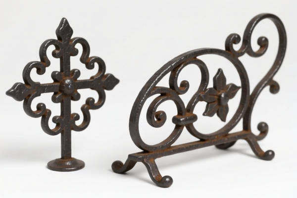Iron or steel decorative articles