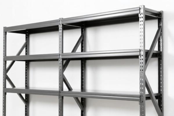 Iron or steel shelving