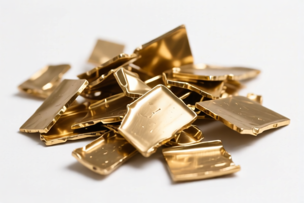 Brass alloy scrap from investment casting