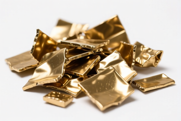 Brass alloy scrap from investment casting