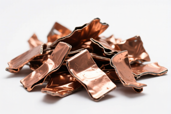 Industrial waste containing copper alloys