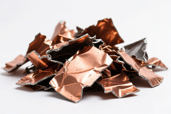 Industrial waste containing copper alloys