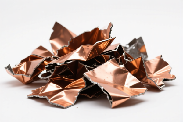 Industrial waste containing copper alloys