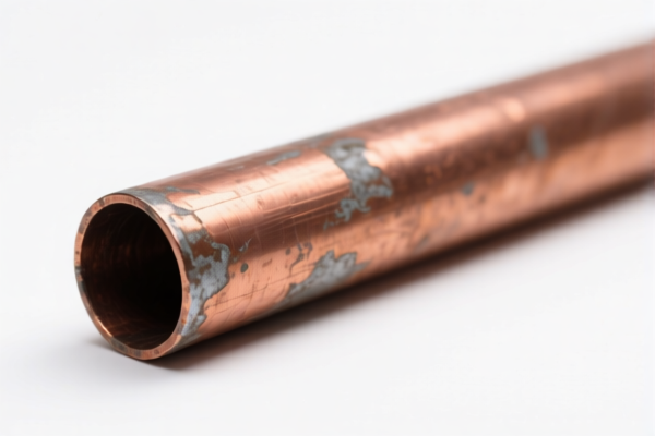 Waste copper alloy pipe
