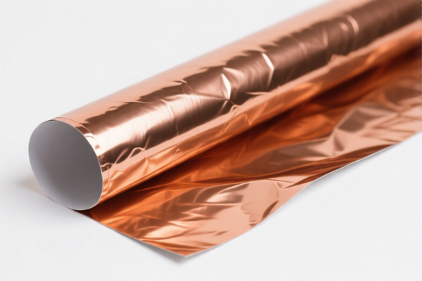 Refined copper foil for shielding material with backing