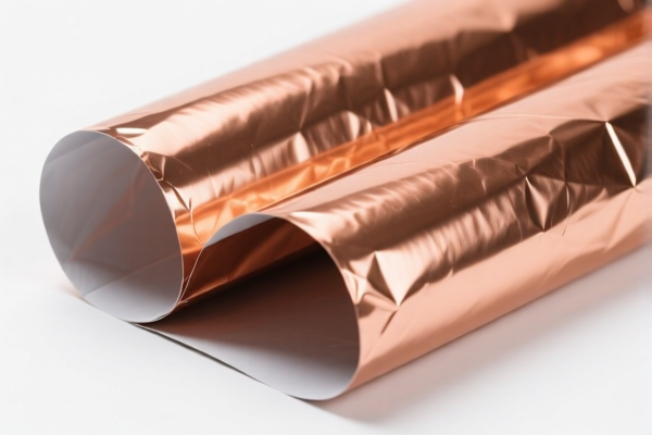 Refined copper foil for shielding material with backing